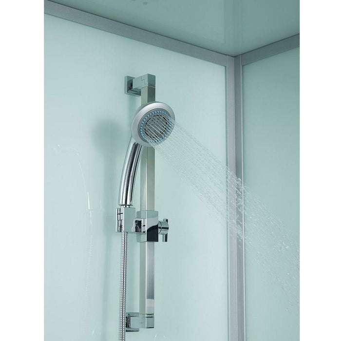 Maya Bath 71" x 38" x 88" Platinum Catania Steam Shower - White 10