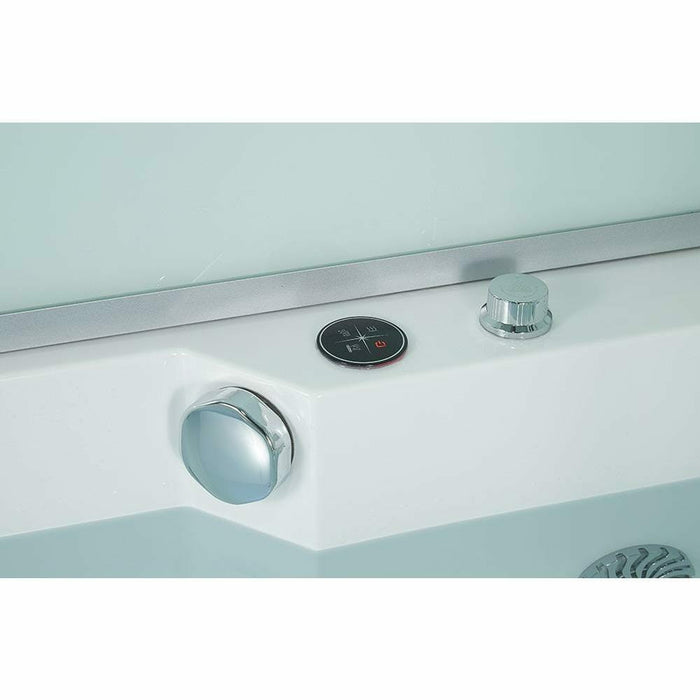 Maya Bath 71" x 38" x 88" Platinum Catania Steam Shower - White 10