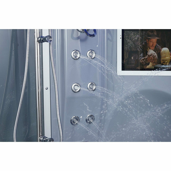 Maya Bath The Superior 64" x 64" x 88" Steam Shower - Grey 103