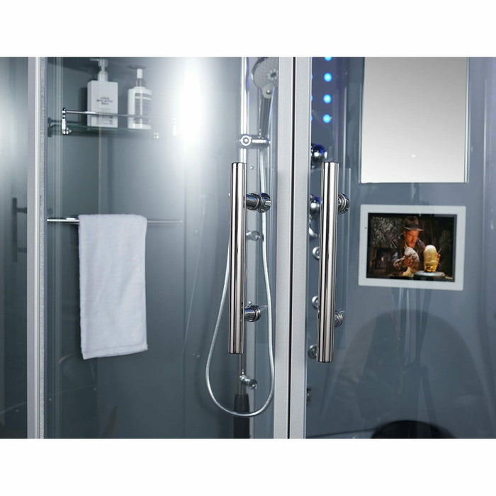 Maya Bath The Superior 64" x 64" x 88" Steam Shower - Grey 103