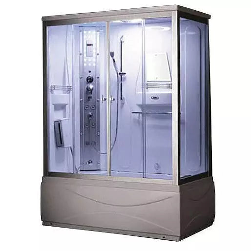 Mesa 60" x 33" x 85" Steam Shower Jetted Tub Combination WS-905