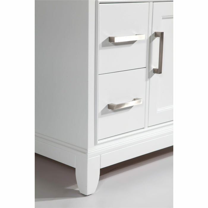 Vanity Art 36 Inch Single Sink Cabinet With Super White Phoenix Stone Vanity Top With Sink & Mirror VA1036