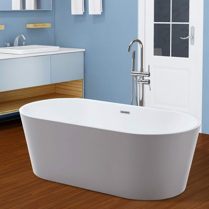 Vanity Art Freestanding Acrylic Soaking Bathtub VA6815