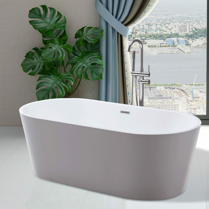 Vanity Art Freestanding Acrylic Soaking Bathtub VA6815