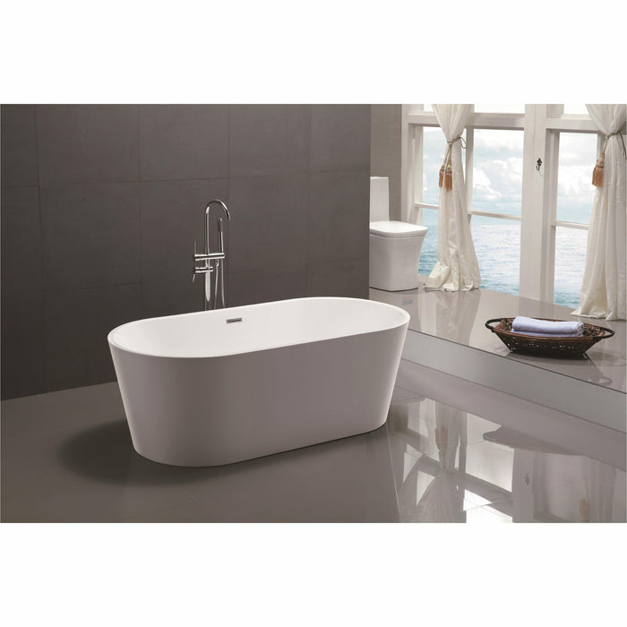 Vanity Art Freestanding Acrylic Soaking Bathtub VA6815