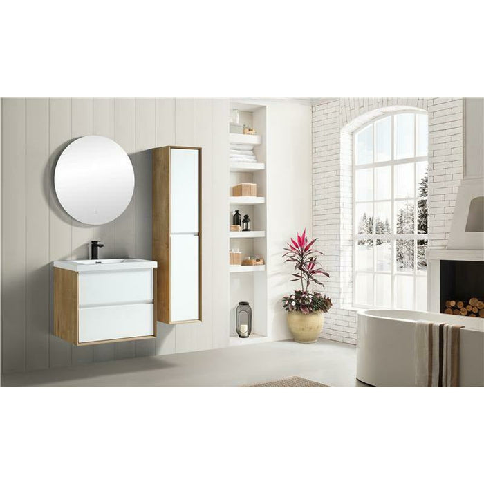 Moreno Bath Kingdee 30 Inch Wall Mounted Vanity With Acrylic Top In High Gloss White BT005-30GW