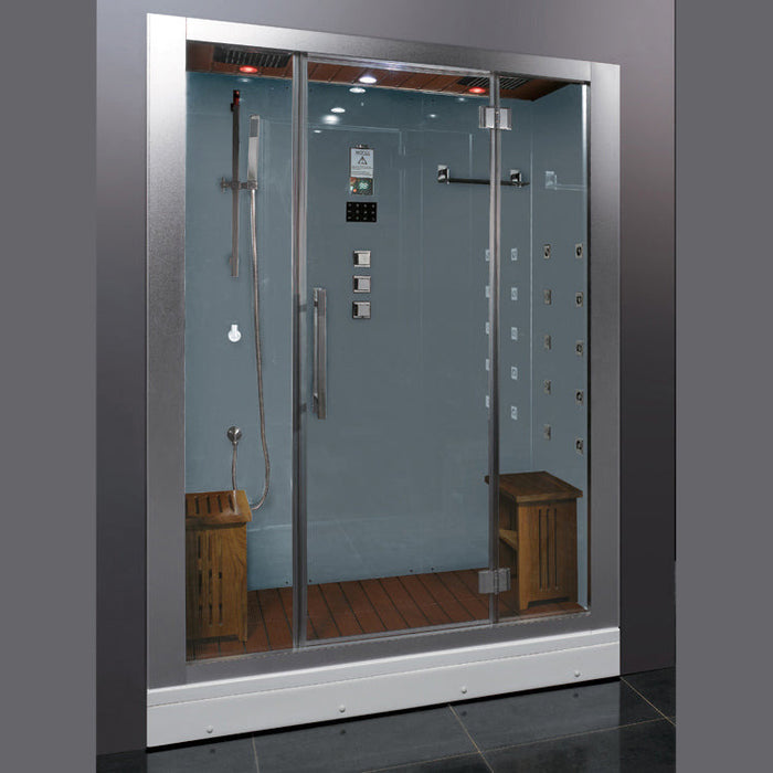 Platinum 59" x 32" x 87" Walk In Steam Shower DZ972F8