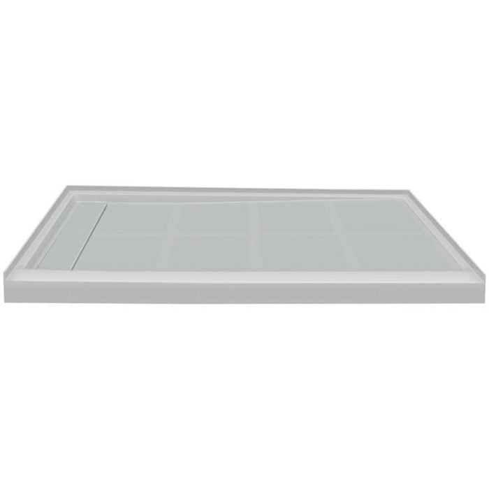 Transolid Linear 48-In X 36-In Rectangular Alcove Shower Base FL4836