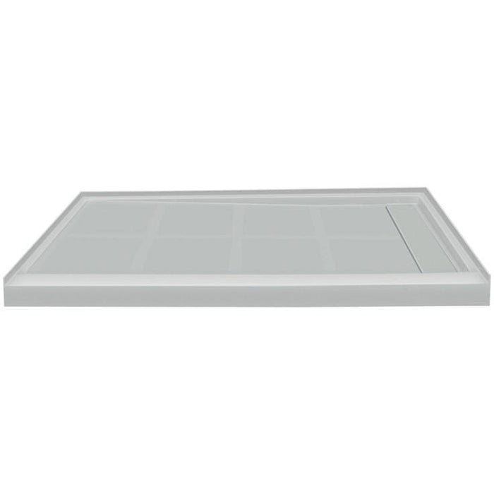 Transolid Linear 48-In X 36-In Rectangular Alcove Shower Base FL4836