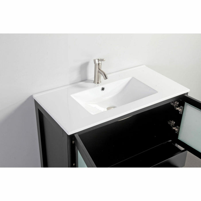 Vanity Art 48 Inch Vanity Cabinet With Ceramic Sink & Mirror VA3036-48