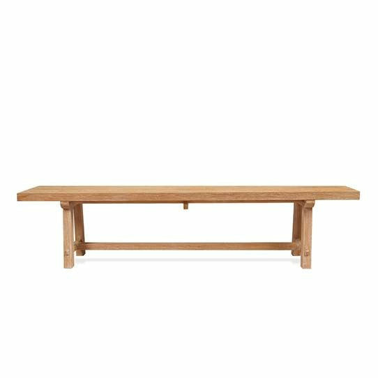 Woodbridge Furniture 78”W x 18"H Meadow Bench Hatteras Finish O-LL701-47