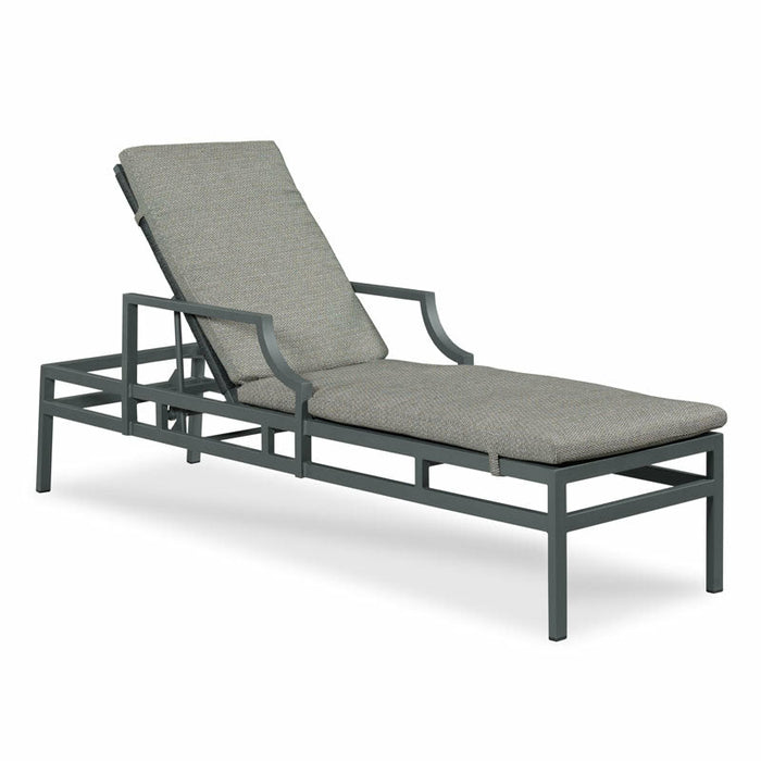 Woodbridge Furniture 23.5”W x 43"H Bellevue Metal Chaise Graphite Gray Finish O-707-84