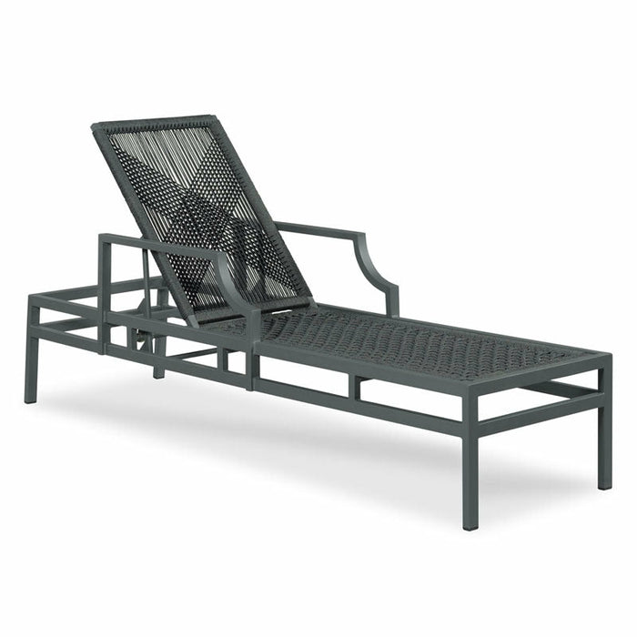 Woodbridge Furniture 23.5”W x 43"H Bellevue Metal Chaise Graphite Gray Finish O-707-84