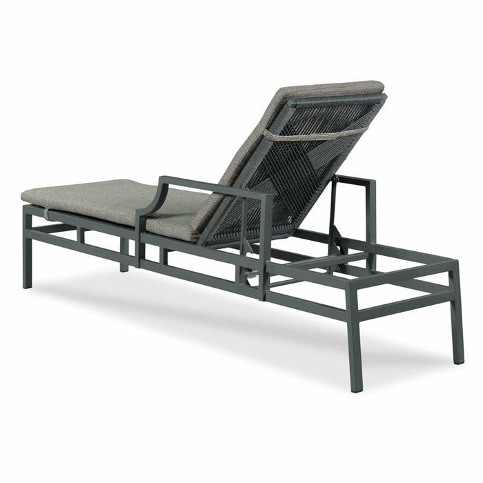 Woodbridge Furniture 23.5”W x 43"H Bellevue Metal Chaise Graphite Gray Finish O-707-84