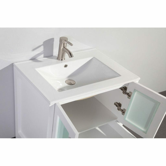 Vanity Art 30 Inch Vanity Cabinet With Ceramic Sink & Mirror VA3030