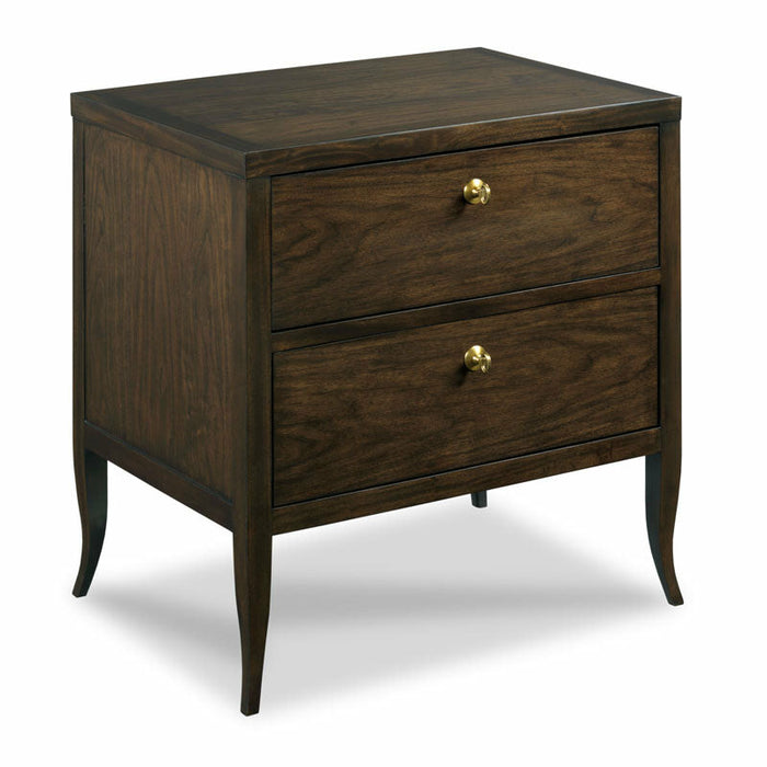 Woodbridge Furniture 28”W x 30.25"H Petite Sarah Bedside Chest Mink Finish TF407-13