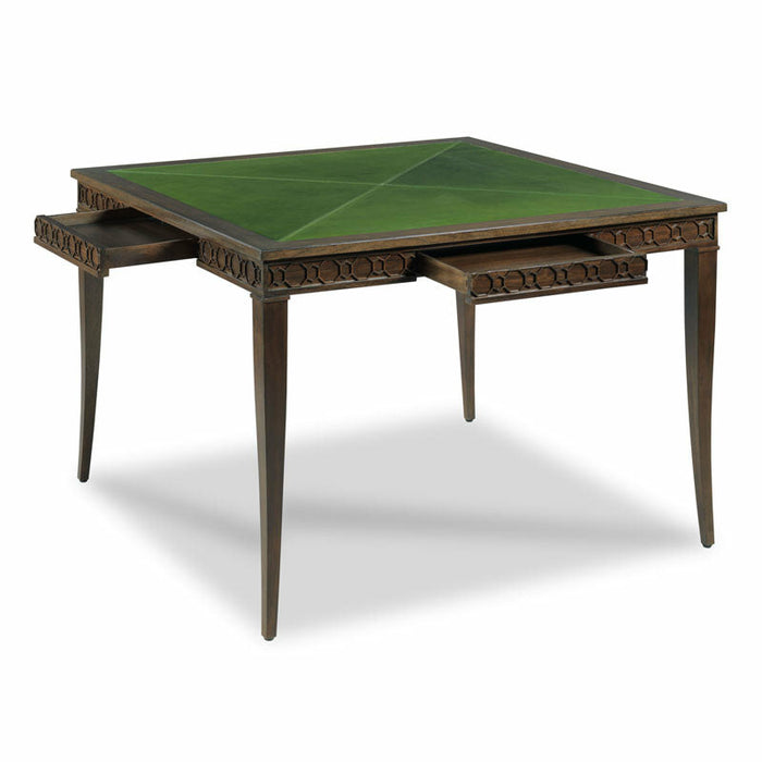 Woodbridge Furniture 42”W x 30”H Scot Game Table Mink Finish TF507-13