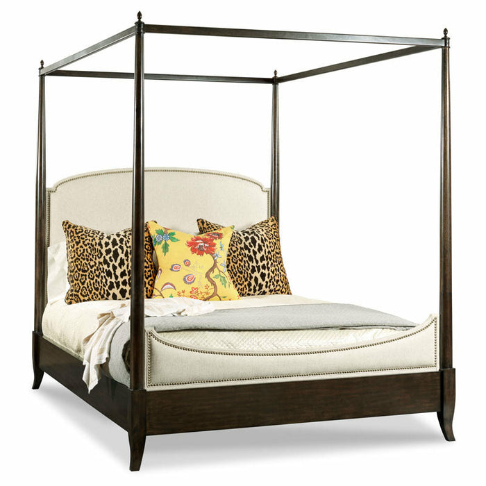 Woodbridge Furniture 82”W x 90"H Carrington King Poster Bed Mink Finish TF800-13K-H