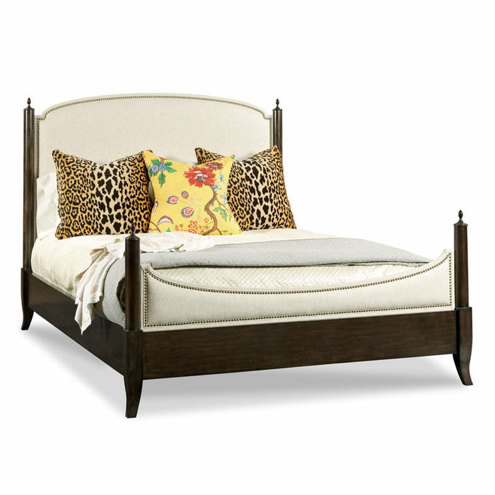 Woodbridge Furniture 82”W x 90"H Carrington King Poster Bed Mink Finish TF800-13K-H