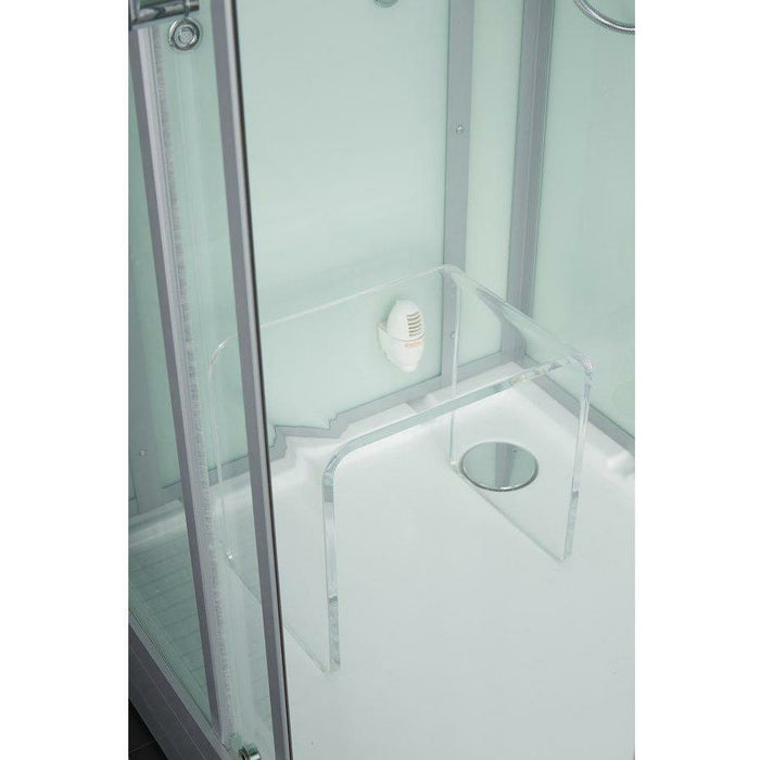 Maya Bath Platinum Lucca 47" × 33" × 88" Steam Shower - White 20