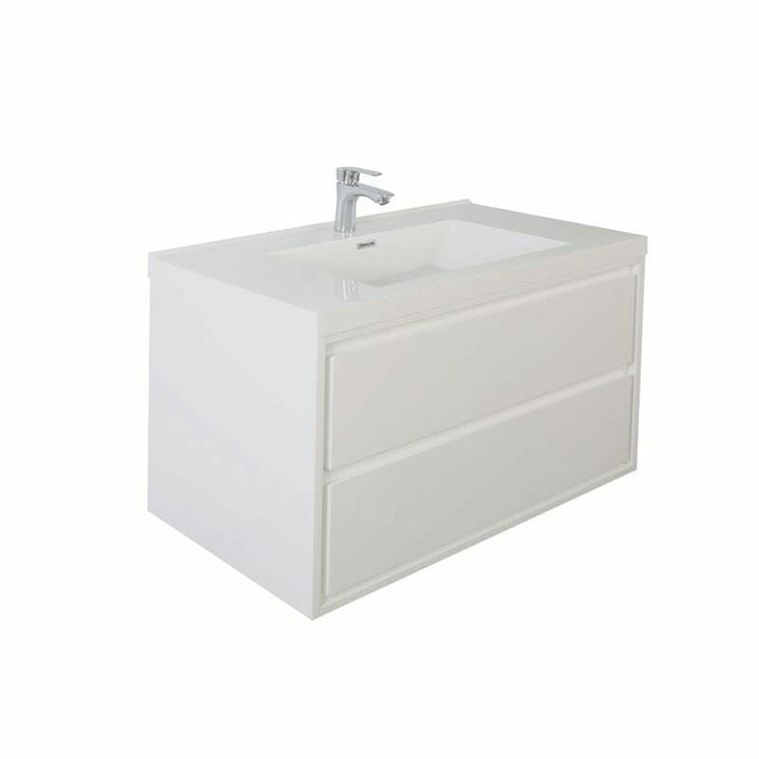 Moreno Bath Sage 30 Inch Wall Mounted Modern Vanity MOM830